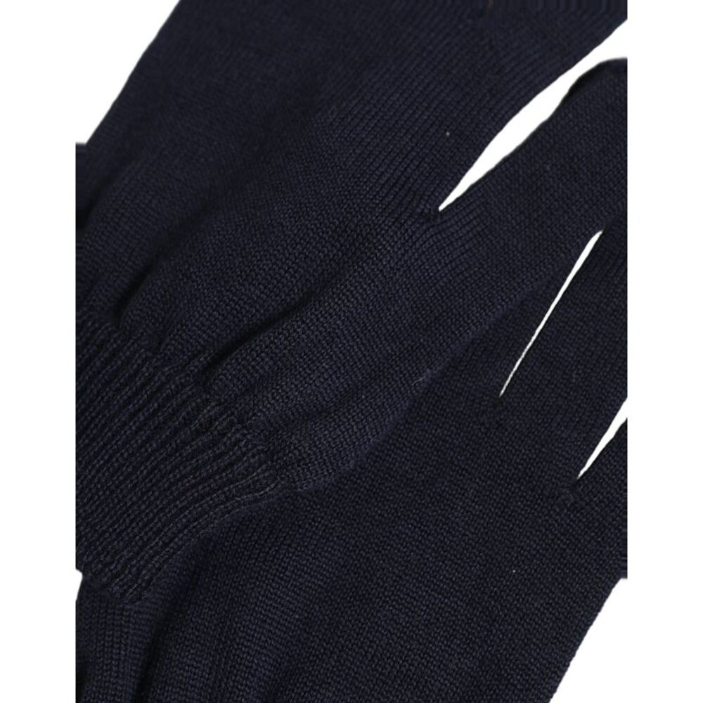 Dolce & Gabbana Men Dark Blue Cashmere Knitted Winter Men's Gloves